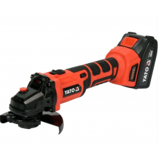YATO Polizor unghiular cu acumulator Li-Ion 18V, 3.0Ah, 9000 rpm, M14, disc 125 mm, motor fara perii, viteza reglabila